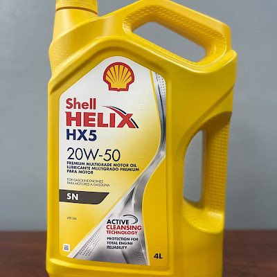 Aceite de motor Shell Helix 20W-50 4L