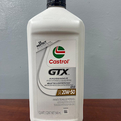 Aceite de motor Castrol SAE 20W-50 Sintético