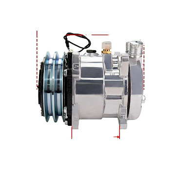 Compresor Sd505 8Pk 12V R12/R134 Plateado